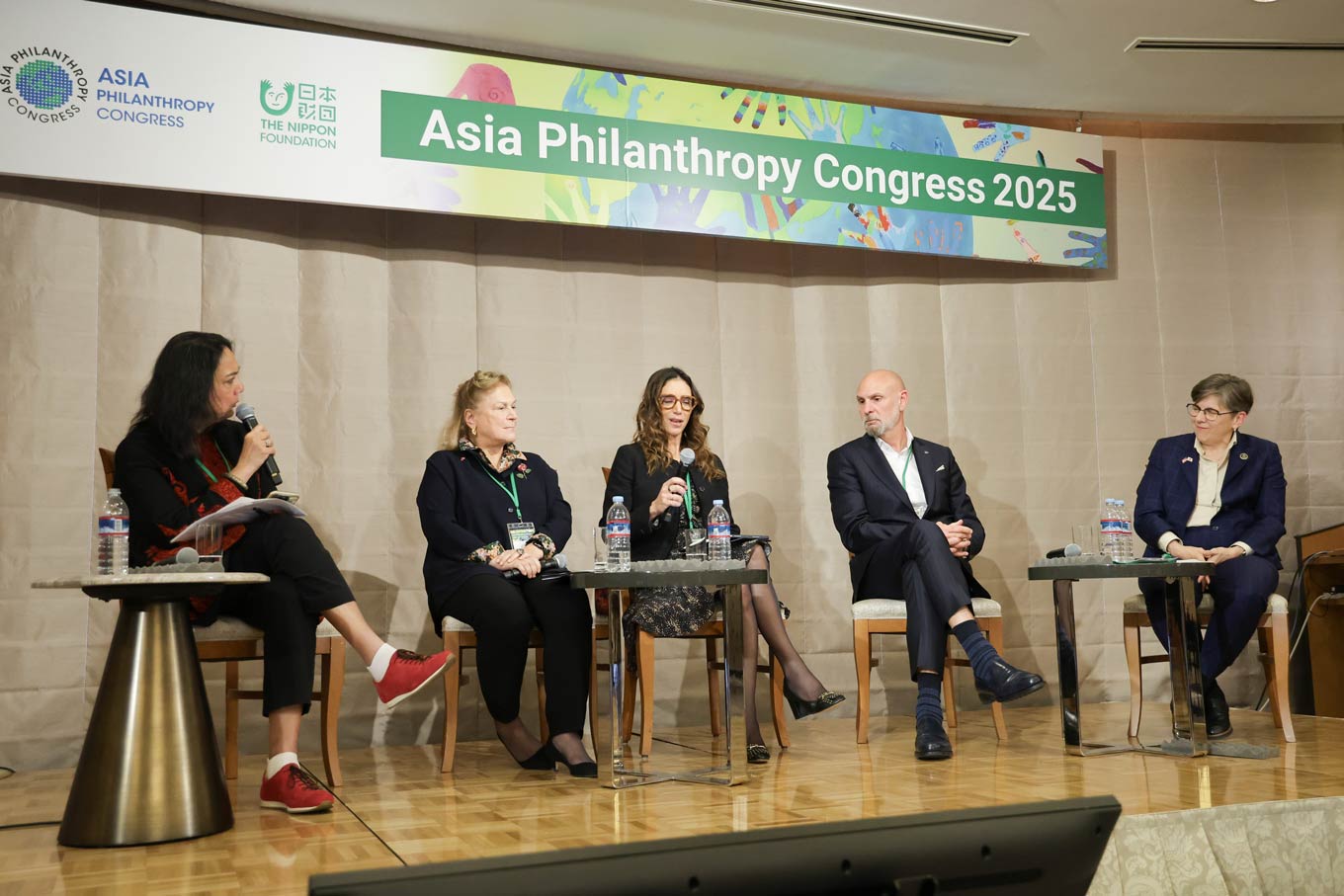 Photo of  Naina Subberwal Batra, Güler Sabancı, Bathylle Missika, Jeff Dodds, Roberta Cordano