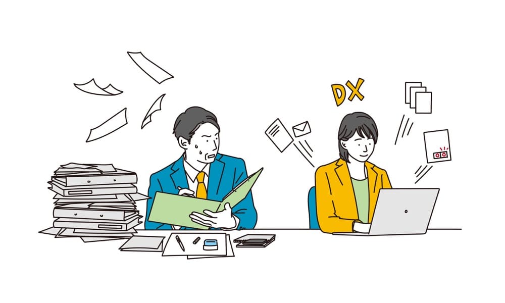 A woman uses a computer to streamline her work