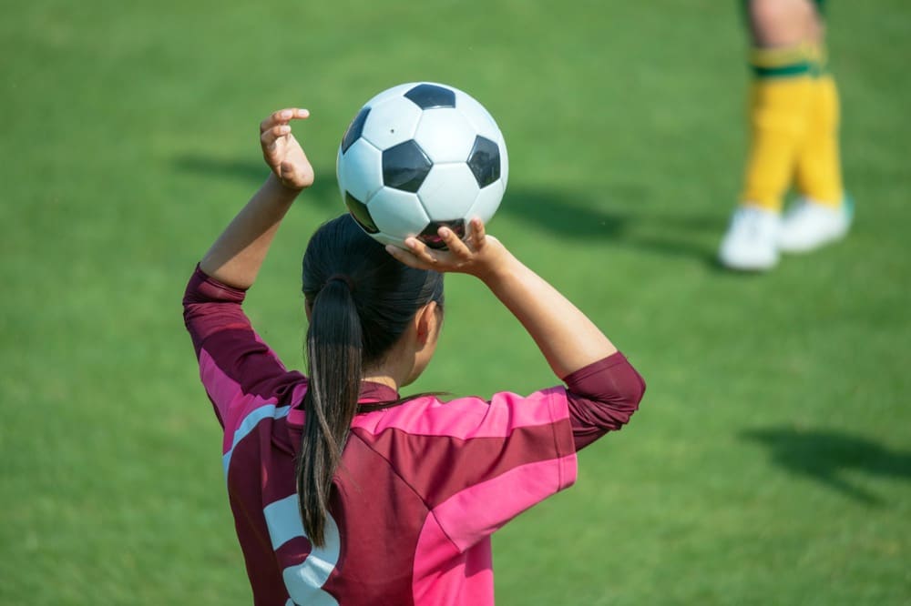 Image: female soccer players