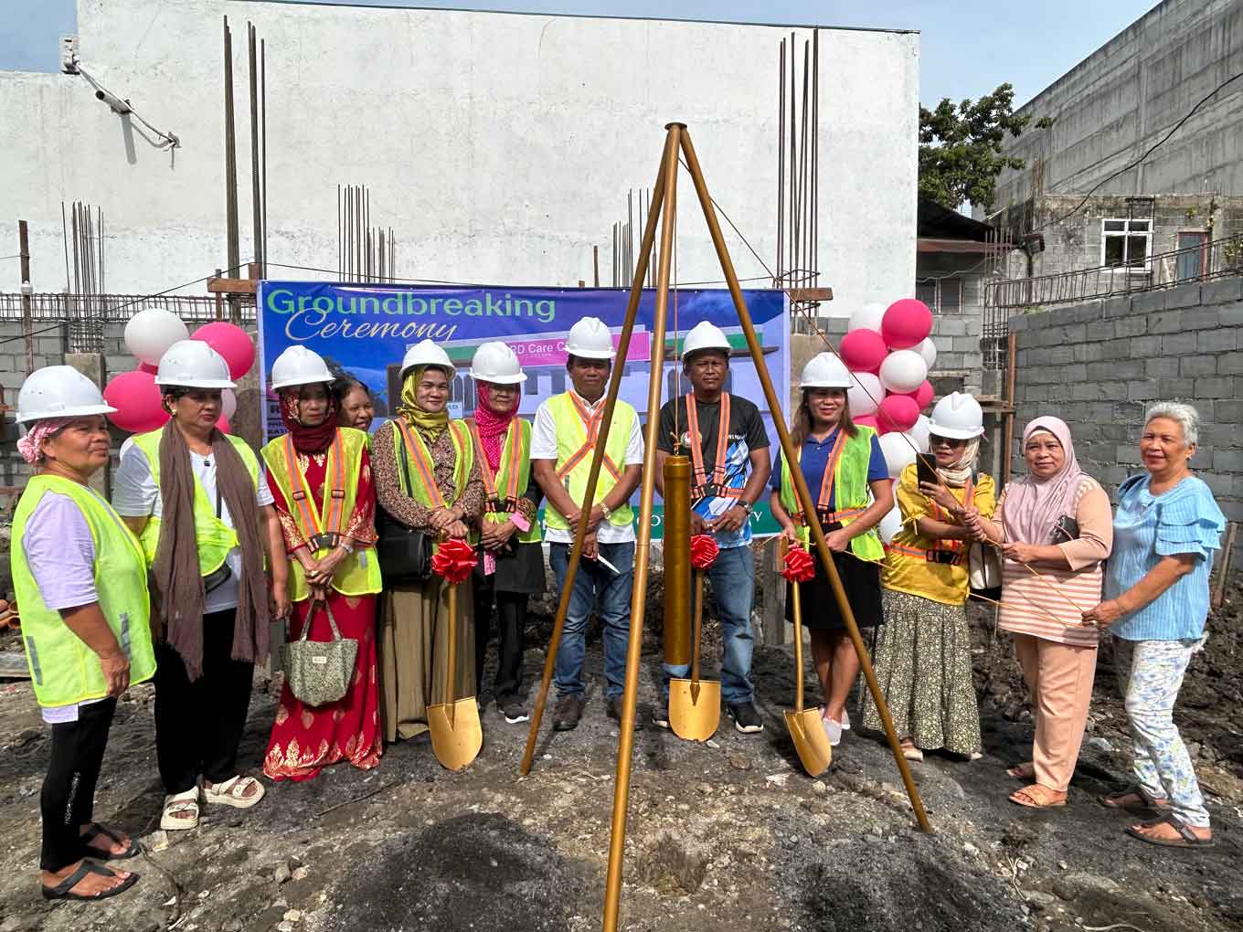 Photo: Participants gather at a groundbreaking ceremony for new CARD Care Clinic Inc. facilities in Marawi City, Mindanao.
