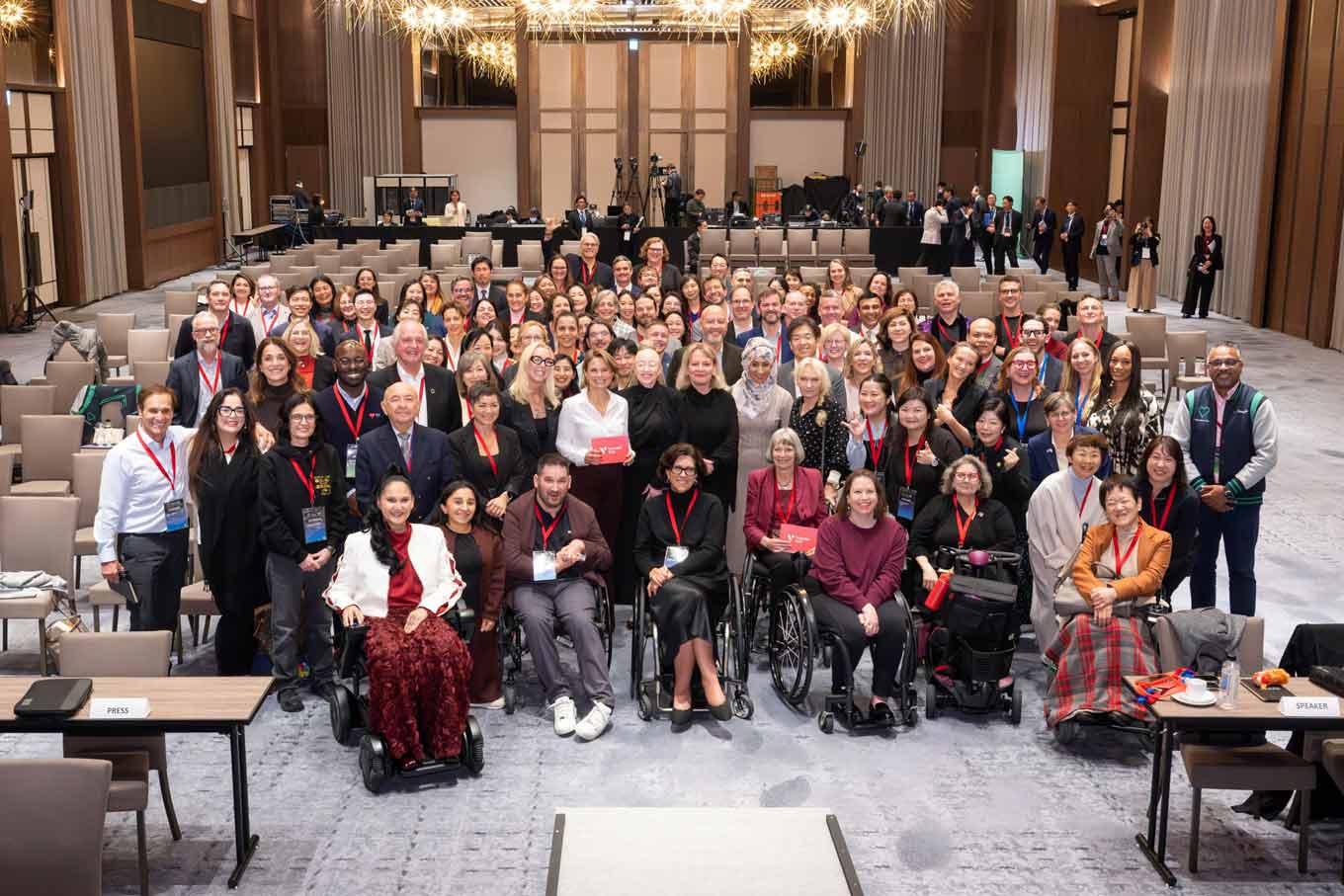 Photo:Participants at SYNC25 in Tokyo, including business leaders and disability inclusion advocates