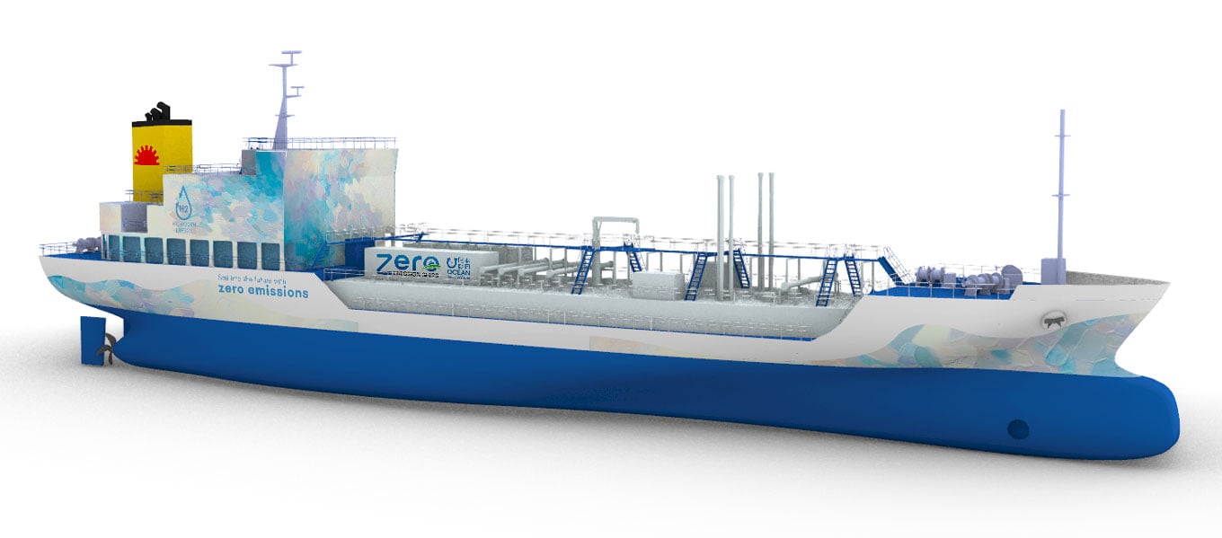 Artist’s rendering of the vessel (hull color is for illustrative purposes only)