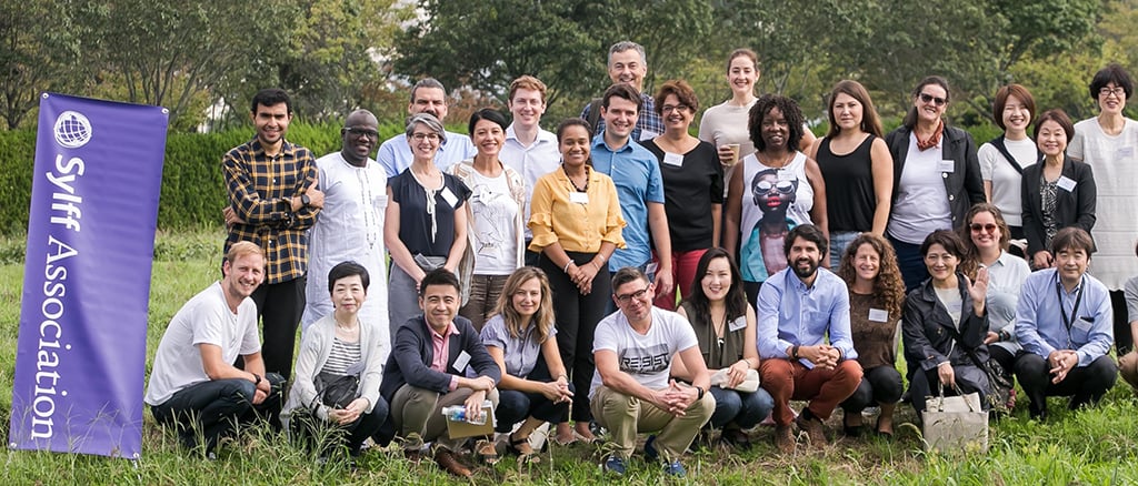 Group photo from ceremony marking establishment of Ryoichi Sasakawa Young Leaders Fellowship Fund 