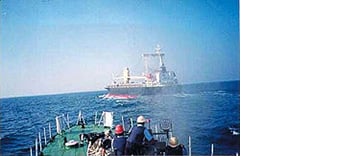 Photo of a patrol ship